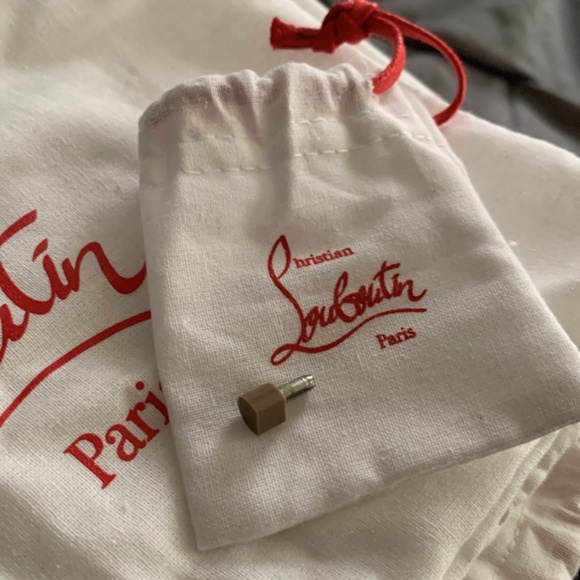 Christian Louboutin Silver Glitter “ Just Queen “ Heels - Picture 5 of 9